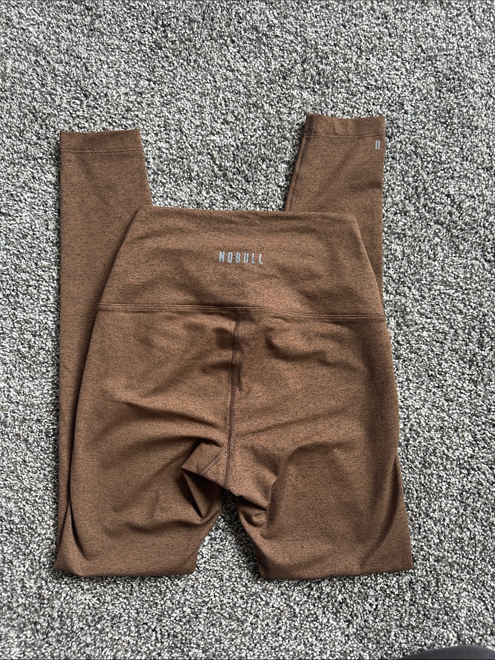 NOBULL Brown Women’s Leggings with Reflective Logo